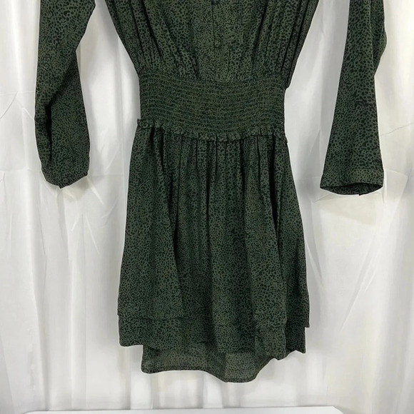Rails Olive Speckled Jasmine Long Sleeve Dress Size XS - Picture 6 of 9
